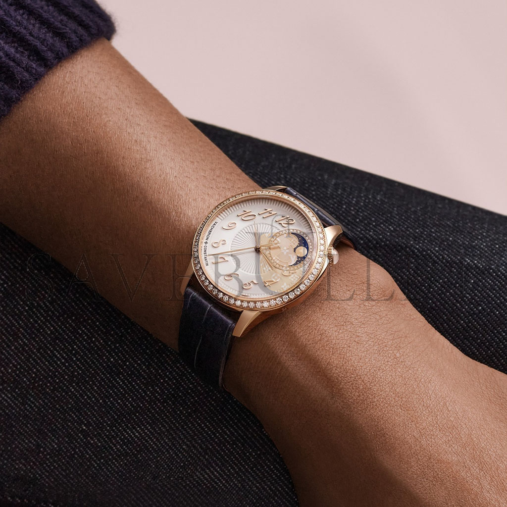 vacheron Co*sta*t*n ÉgÉrie moon phase 37 mm pink gold watch 8005/f000r-b498